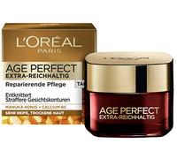 L'Oréal Paris Age Perfect Extra-Reichhaltig - Crema per il viso, anti-età, anti-rughe e tonificante, per pelli molto mature e secche, con miele Manuka e calcio B5, 50 ml