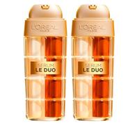 L'Oréal Paris Age Perfect Siero Anti-età Le Duo Per Tutti i Tipi di Pelle Doppia Azione Rassodante e Illuminante Con Collagene e Vitamine B3 e C - 2 Flaconi da 30ml
