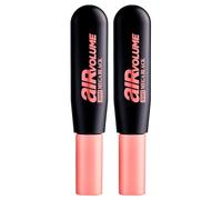 L'Oréal Paris Air Volume Mascara Volumizzante 30H Mega Black con Scovolino a Doppie Setole e Formula Ipoallergenica per Occhi Sensibili e Portatori di Lenti a Contatto Colore Extra Nero - 2 Mascara