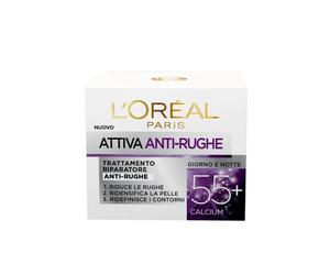 L'Oréal Paris - Attiva 55+, Trattamento Riparatore Anti-rughe, Ridansifica e Ridefinisce i Contorni, Crema antirughe 50 ml female