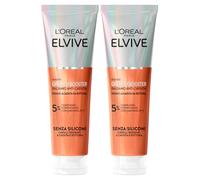 L'Oréal Paris Balsamo Anticaduta Rinforzante per Capelli Fragili Elvive Growth Booster Formula con Aminexil-R Niacinamide ed Estratto di Radice di Zenzero Senza Siliconi - 2 Flaconi da 150ml