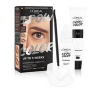 L'Oréal Paris, Colorazione Semipermanente per Sopracciglia, Risultati Visibili in 5 minuti, Dura Fino a 5 Settimane, Senza Ammoniaca, Brow Color, Tonalità: 01 Brunette
