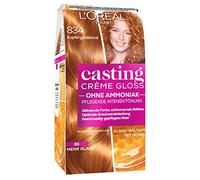 L'Oréal Paris Casting Crème Gloss, colorazione intensiva senza ammoniaca e silicone, con balsamo riflettente, n. 834 biondo rame dorato, 1 pezzo