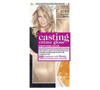 L'Oréal Paris Casting Crème Gloss, Tintura per capelli semi-permanente, colore radiante e naturale, senza ammoniaca, semi-permanente, dura 32 lavaggi, tonalità: 1010 biondo chiaro