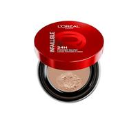 L'Oréal Paris Cipria in Polvere Libera, Per Tutti i Tipi di Pelle, A Lunga Tenuta, Makeup Fissato Fino a 24H, Finish Luminoso, Azione Idratante, Infaillible 24H Power Glow, Tonalità: Medium, 10g
