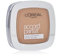 L'Oréal Paris Cipria in Polvere Uniformante Fissante Accord Parfait, Finish Matte e Risultato Naturale, 6.5.D/6.5W Caramel Doré