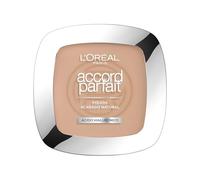 L'Oréal Paris Cipria Uniformante e Fissante, Per Tutti i Tipi di Pelle, Pelle Setosa e Risultato Naturale, Arricchita con Pigmenti Minerali e Acido Ialuronico, Accord Parfait, 4N Neutro