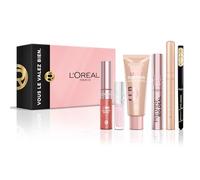 L'Oréal Paris - Cofanetto per trucco Full Look 6 prodotti Mascara | Shadow Stick Gold, Superliner Slim Nero, Lumi Glotion Light Glow, Lumi Blush True Rose, Plump Ambition
