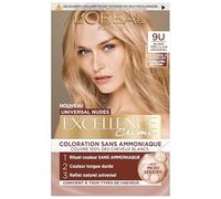 L'ORÉAL PARIS - Colorazione permanente per capelli - senza ammoniaca - copre il 100% dei capelli bianchi - Eccellenza crema universale nudo - Tonalità: biondo molto chiaro universale (9)