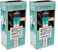 L'Oréal Paris Colorazione Ritocco Perfetto Permanente, Copre 100% della Ricrescita, In Soli 10 minuti, Fino a 4 Settimane, Colore: Bruno (Confezione da 2)