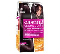 L'Oréal Paris Colorazione senza ammoniaca e senza siliconi, tonificazione intensiva nutriente con balsamo riflesso, casting Crème Gloss, colore per capelli, n. 316, ciliegia scura, 1 pezzo