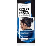 L'Oréal Paris Colorista Hair Makeup Colorazione Temporanea 1 Giorno per Ciocche e Punte, Tinta per Capelli Castani, Meches Blu Elettrico, 30 ml