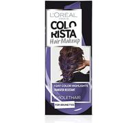 L'Oréal Paris Colorista Hair Makeup Colorazione Temporanea 1 Giorno per Ciocche e Punte, Tinta per Capelli Castani, Meches Violetto, 30 ml