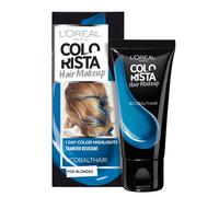L'Oréal Paris Colorista Hair Makeup Colorazione Temporanea 1 Giorno per Ciocche e Punte, Tinta per Capelli Biondi, Meches Blu Cobalto, 30 ml