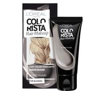 L'Oréal Paris Colorista Hair Makeup Colorazione Temporanea 1 Giorno per Ciocche e Punte, Tinta per Capelli Biondi, Meches Grigio, 30 ml