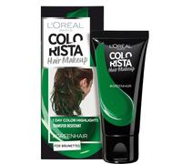 L'Oréal Paris Colorista Hair Makeup Colorazione Temporanea 1 Giorno per Ciocche e Punte, Tinta per Capelli Castani, Meches Verde Scuro, 30 ml