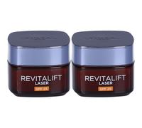 L'Oreal Paris Crema Idratante Antietà SPF 25 Laser 2x50 ml Crema