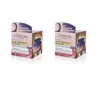 L'Oréal Paris Crema Notte Age Perfect Golden Age, Trattamento Fortificante, Adatto a Pelli Mature, 50 ml (Confezione da 2)