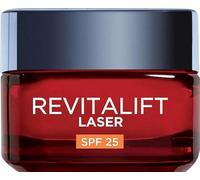 L'Oréal Paris Crema Viso Giorno Revitalift Laser SPF25, Per Tutti i Tipi di Pelle, Azione Antirughe e Anti-Macchie, Pelle più Soda e Tonica, Con Acido Ialuronico, Vitamina C e Pro-Retinolo, 50 ml
