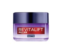 L'Oréal Paris Revitalift Filler Trattamento Notte Rivolumizzante Anti-Rughe con Acido Ialuronico a Lunga Durata, Idratazione per 7 Giorni, Riduce le Rughe e Rimpolpa la Pelle, 50ml