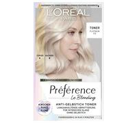L'Oréal Paris Detergente per capelli, anti-giallo per biondo freddo e lucentezza intensa, senza ammoniaca, Préférence Le Blonding, Platinum Ice