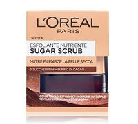 L'Oréal Paris Detergenza Sugar Scrub Esfoliante Nutriente Viso & Labbra Con Cristalli Fini Di Zucchero + Burro Di Cacao, 50 Ml Color Multicolore