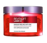 L'Oréal Paris - Dischi Peeling Anti-Aging (x 30) - Revitalift Laser X3 - Acido Glicolico