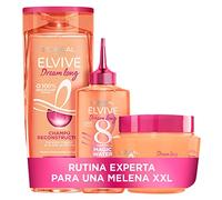 L'Oréal Paris Dream Long Forziere Routine per capelli lunghi, danneggiati: shampoo ricostruttore+trattamento Magic Water
