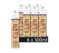 L'Oréal Paris Elnett - Spray per capelli ultra fine, anti-gialli, per capelli biondi e grigi, tenuta molto forte, 6 x 300 ml