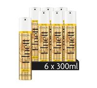 L'Oréal Paris Elnett - Spray per capelli ultra fine, con olio di argan, per lo styling e il fissaggio dell'acconciatura, tenuta molto forte, senza siliconi, 6 x 300 ml