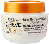 L'Oréal Paris Elseve Olio Straordinario Coco Maschera all'Olio Extra-Fine di Coco Nutrizione Alta Leggerezza per Capelli Normali A Secchi 1 Unità