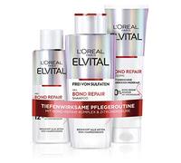 L'Oréal Paris Elvital Bond Repair - Set per la riparazione dei capelli con pre-shampoo, shampoo e balsamo, confezione da 3 pezzi