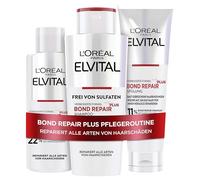 L'Oréal Paris Elvital Bond Repair - Set per la riparazione dei capelli con pre-shampoo, shampoo e balsamo, confezione da 3 pezzi