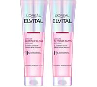 L'Oréal Paris Elvital Glycolic Gloss - Balsamo per capelli spenti e opachi, per una maggiore lucentezza e capelli sani, balsamo con acido glicolico, 150 ml (Confezione da 2)
