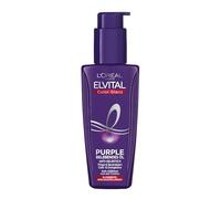 L'Oréal Paris Elvital - Olio per capelli biondi, striati e grigi, neutralizza i toni gialli, colore lucido, colore viola tonificante contro il giallo, 1 x 100 ml