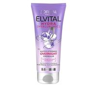 L'Oréal Paris Elvital Overnight Crema per 72H Umidificazione & Binding, Hydra Hyaluronic, 200 ml