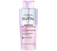 L'Oréal Paris Elvital Shampoo per capelli spenti e opachi, per la cura e la levigatura dei capelli, con acido glicolico, gloss glicolico, 200 ml