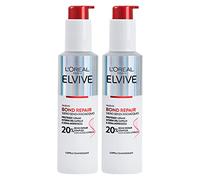 L'Oréal Paris Elvive Bond Repair Siero Capelli Senza Risciacquo Formula con 20% Acido Citrico Illuminante Ammorbidente Rinforzante Azione Profonda Protezione Contro Doppie Punte - 2 Flaconi da 150ml