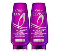 L'Oréal Paris Elvive Collagen Lifter Balsamo Volumizzante Densificante Ultra Leggero per Capelli Piatti con Peptidi di Collagene Districante Non Appesantisce Lunga Durata 72H - 2 Flaconi da 250ml