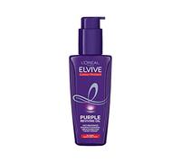 L'Oreal Paris Elvive Color Protect Purple Anti-Brassiness Hair Oil per capelli castani, biondi e grigi, con stoppini 100 ml
