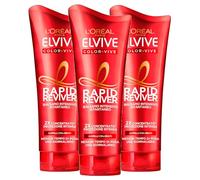 L'Oréal Paris Elvive Color-Vive Balsamo Intensivo Istantaneo per Capelli Colorati o con Meches Rapid Reviver Protettivo Ravvivante Formula Senza Tempo di Posa per Uso Quotidiano - 3 Flaconi da 180ml