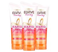 L'Oréal Paris Elvive Dream Long Balsamo Intensivo Istantaneo per Capelli Lunghi e Danneggiati Rapid Reviver Riparatore Protettivo Illuminante Nutriente Senza Tempo di Posa - 3 Flaconi da 180ml