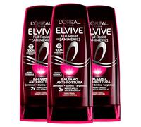 L'Oréal Paris Elvive Full Resist Balsamo Rinforzante Protettivo Anti-Rottura per Capelli Fragili Formula Nutriente Ristrutturante Districante con Aminexil Biotina Arginina - 3 Flaconi da 400ml