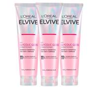 L'Oréal Paris Elvive Glycolic Gloss Balsamo con Acido Glicolico per Capelli Spenti e Porosi Lucentezza Intensa e Duratura - 3 flaconi da 150 ml
