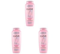L'Oréal Paris Elvive Glycolic Gloss Shampoo, Capelli Morbidi e Lucenti, Effetto Specchio, Idratazione Intensa Fino a 48H, Arricchito con Acido Glicolico, 300ml (Confezione da 3)