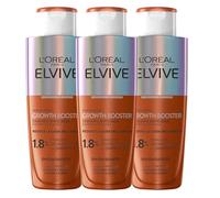 L'Oréal Paris Elvive Growth Booster Pack 3x Shampoo anticaduta 200 ml senza solfati* (*senza tensioattivi solfatati)