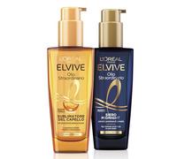 L'Oréal Paris Elvive Kit per Capelli Secchi con Olio Sublimatore del Capello per il Giorno, e Siero Midnight per la Notte, Lucentezza Straordinaria e Nutrimento Intenso, Olio Straordinario