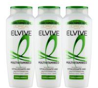 L'oreal Paris Elvive Trattamento Per Capelli Shampoo E Balsamo (Shampoo Vitalizzante 2IN1 Multivitaminico (3pz))