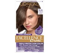 L'Oreal Paris Excellence Cool Supreme Permanent Hair Color Ash 100% Grey Coverage Tintura per capelli Il regime anti-ottone include shampoo delic