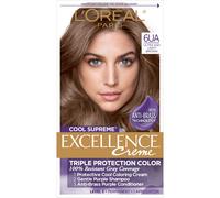 L'Oreal Paris Excellence Cool Supreme Tinta per Capelli Permanente Cenere 100% Copertura dei Capelli Grigi Il regime anti-ottone include uno sham